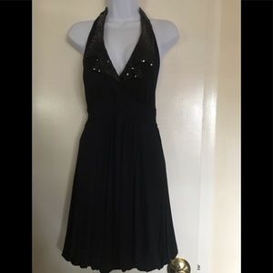MAX rave ,black dress , size M , open upper back
